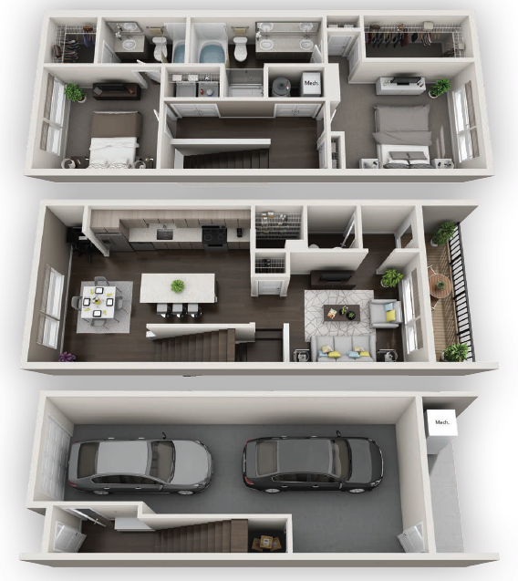 Townhome TH1 available at Fusion 355 in Broomfield, CO